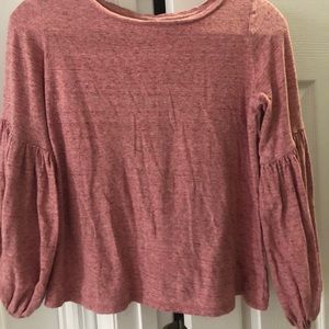 Loft long sleeve pink tshirt